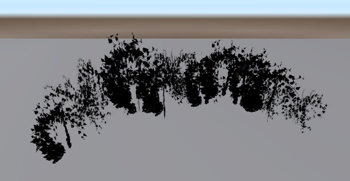 Gothic Bushes Semicircle
