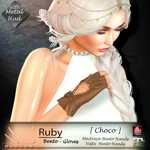 [[ Masoom ]] Ruby Bento gloves -  Choco
