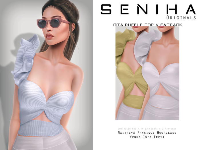 Seniha. Dita Ruffle Top