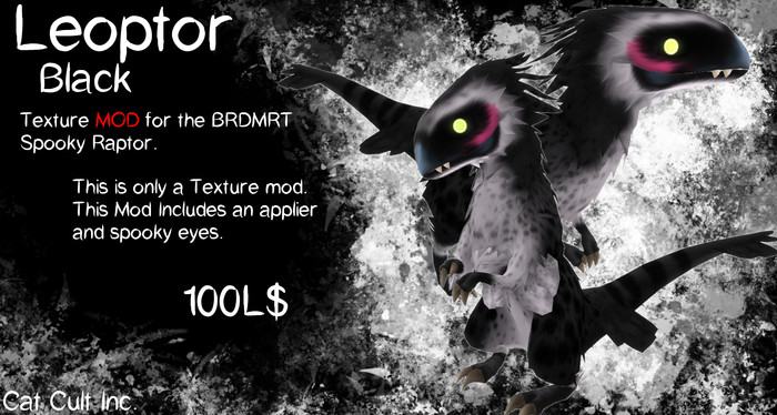 Spooky Raptor Leopard Black MOD