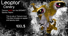 Spooky Raptor Leopard Canary MOD