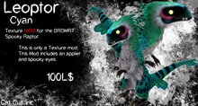 Spooky Raptor Leopard Cyan MOD