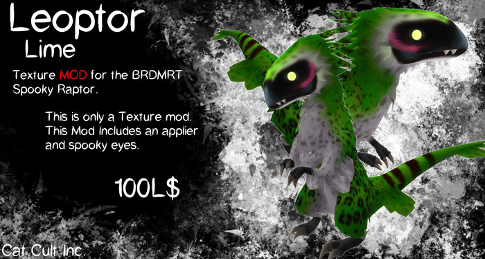 Spooky Raptor Leopard Lime MOD