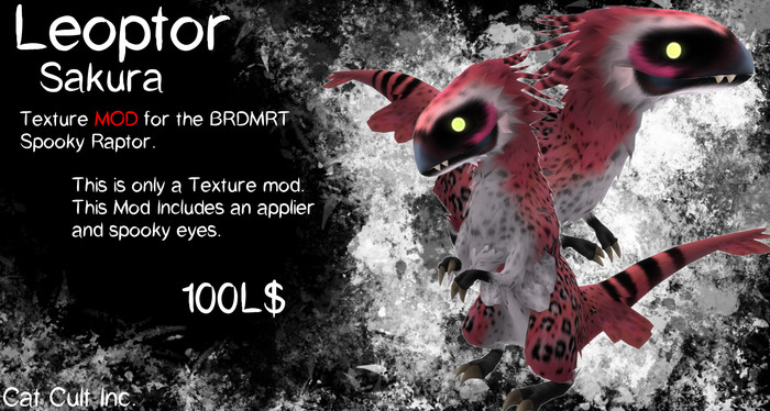 Spooky Raptor Leopard Sakura MOD