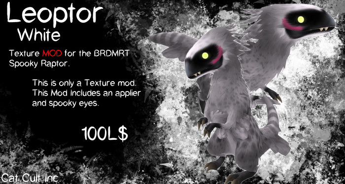Spooky Raptor Leopard White MOD