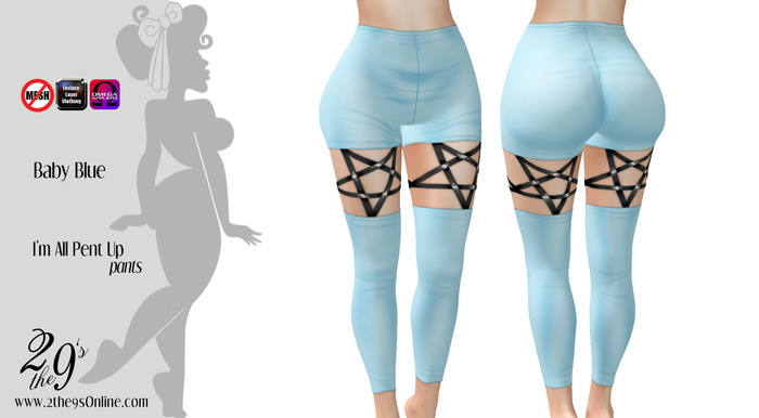 .::2the9s::. I'm All Pent-Up Pants - Baby Blue