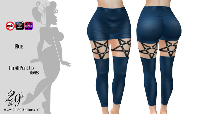 .::2the9s::. I'm All Pent-Up Pants - Blue