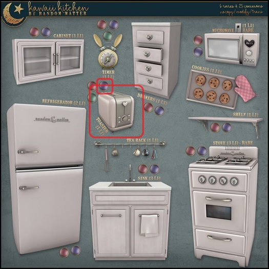 .random.Matter. - Kawaii Kitchen - Toaster [Lilac]