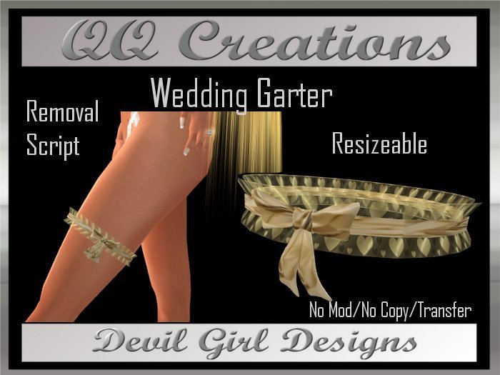 QQ: Wedding Garter - Gold
