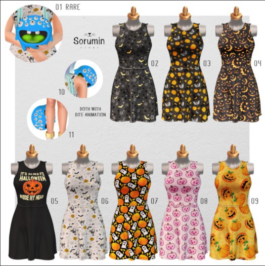 RARE 01 -Sorumin- Trick or treat GACHA -Monster in hand-