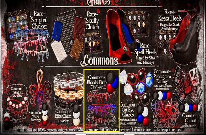 :[P]:- Goth Essentials:// Blood Drip Necklace Manna