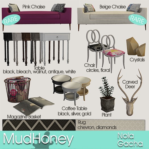 MudHoney Nola Table Bleached