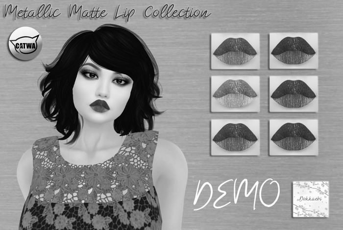 **Soju** Metallic Matte Lips CATWA Appliers DEMO