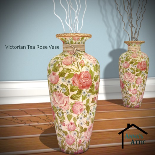 Victorian Tea Rose Vases