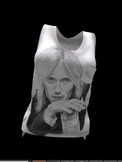 Tom Petty Mesh Tank Bagged