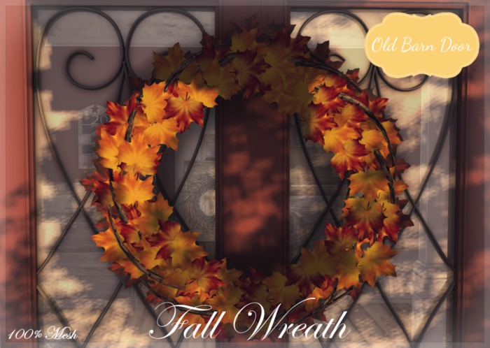 {OBD} PLAIN FALL WREATH [BOXED]