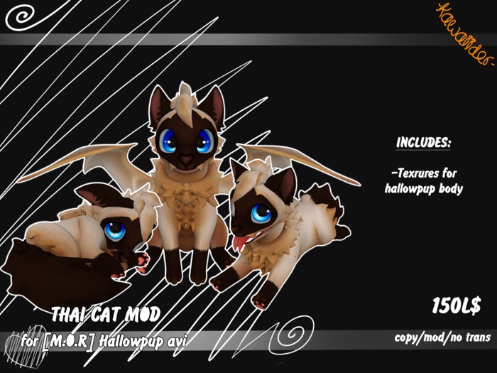 -KW- Hallowpup ~Thai cat mod