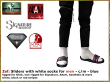 Bliensen + MaiTai - Zef - Sliders for men -  Blue