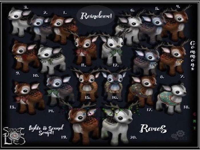 *SL* Reindeer Gacha - Sweet Lies Original Box 20 RARE