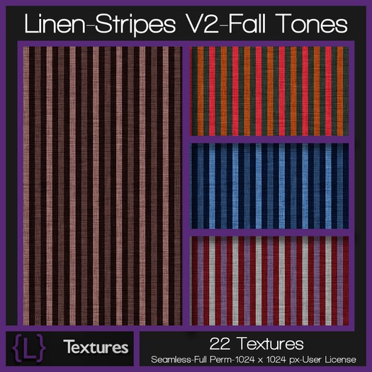 {L} Linen-Stripes V2-Fall Tones