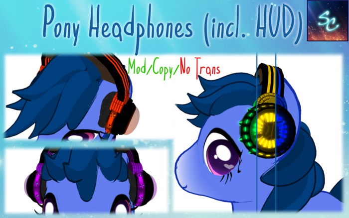 Pony Headphones (Including HUD) [Sc]