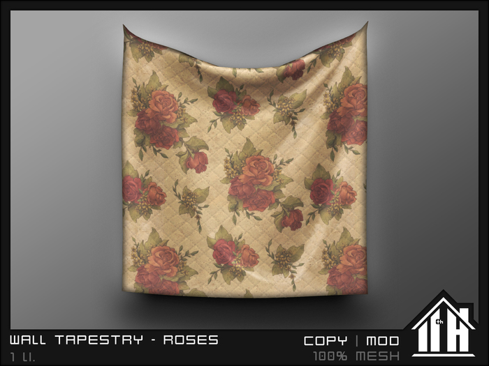 11th House - Wall Tapestry - Roses