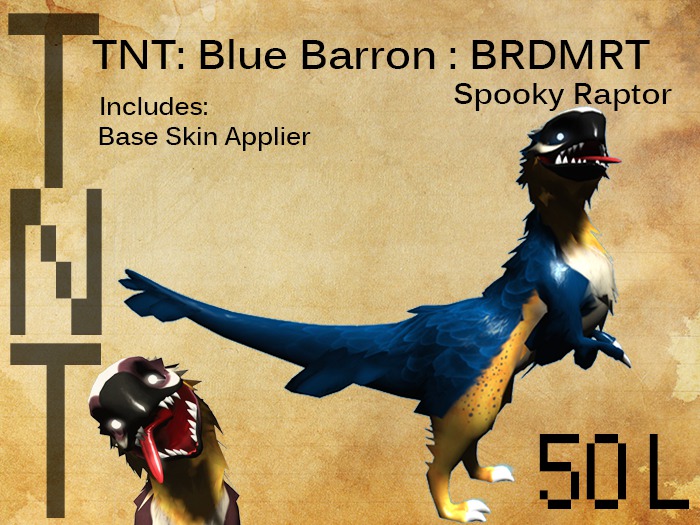 TNT: Blue Barron for BRDMRT Spooky Raptor