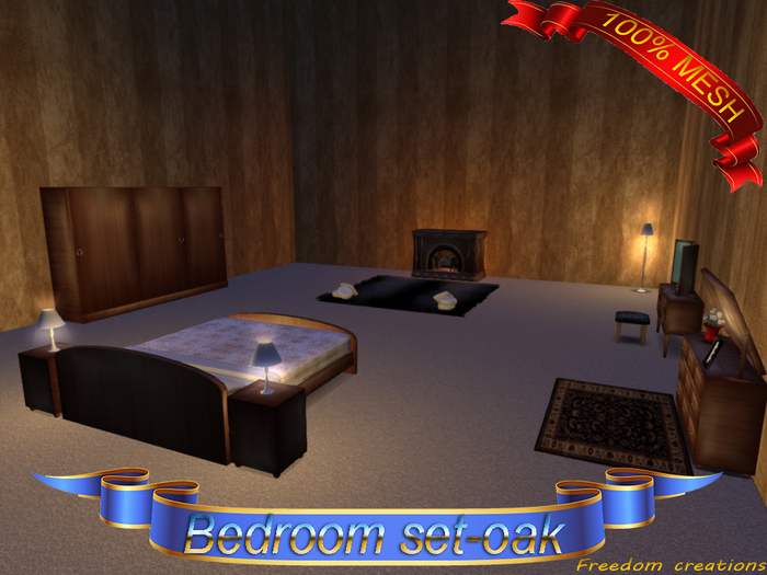 Mesh bedroom set(oak)ADD-Freedom creations