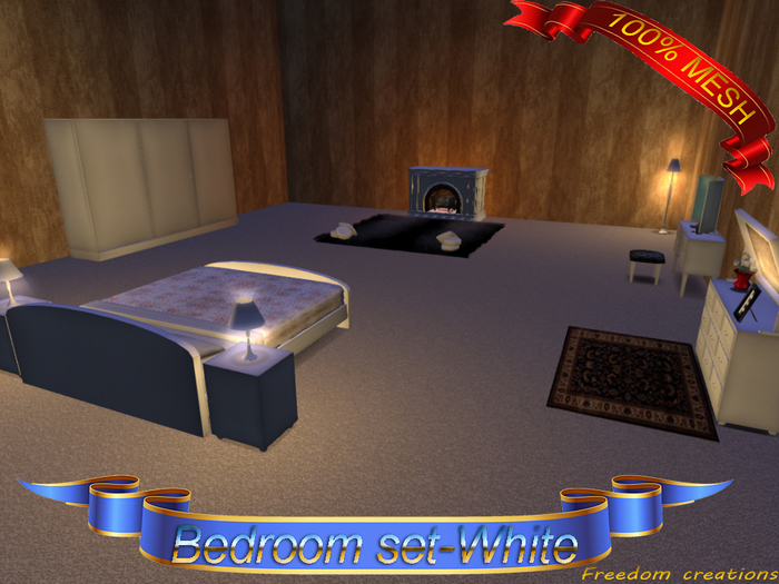 Mesh bedroom set(white)ADD-Freedom creations