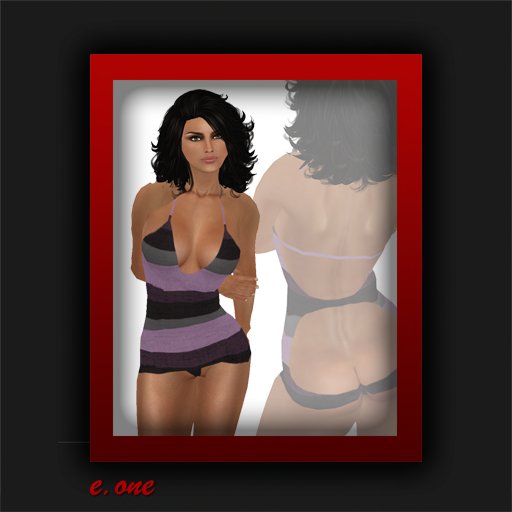 e.one Bare It Purple Stripe