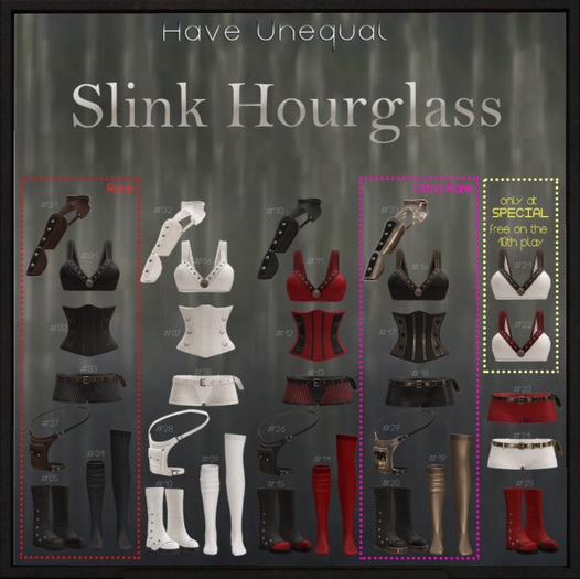 [HU] #03 Jinx Shorts_Black Stripes_Slink Hourglass RARE
