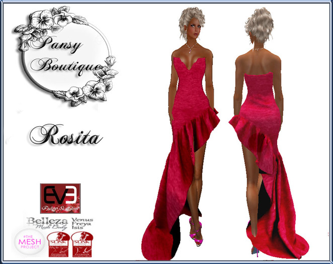 ROSITA LONG ASYMMETRIC DRESS