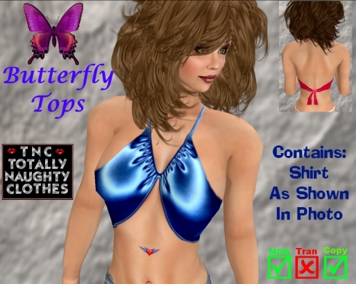 Butterfly Top Hot Blue
