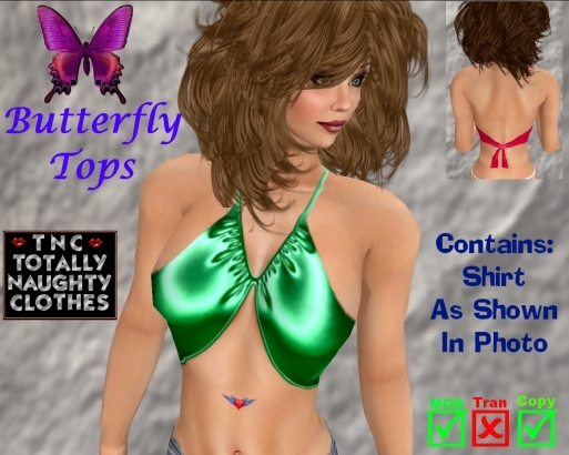Butterfly Top Hot Green
