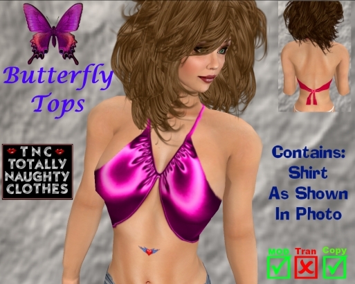 Butterfly Top Hot Rose