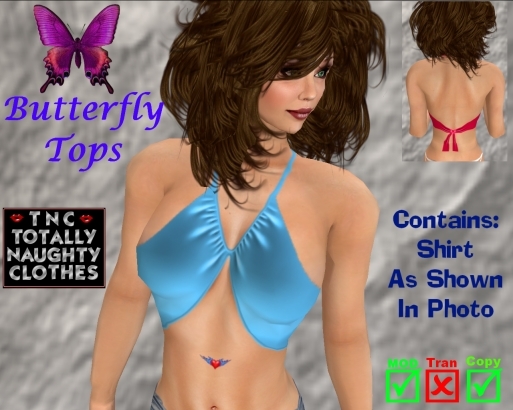 Butterfly Top Rich Azure