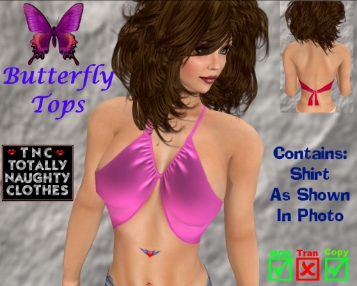 Butterfly Top Rich Pink