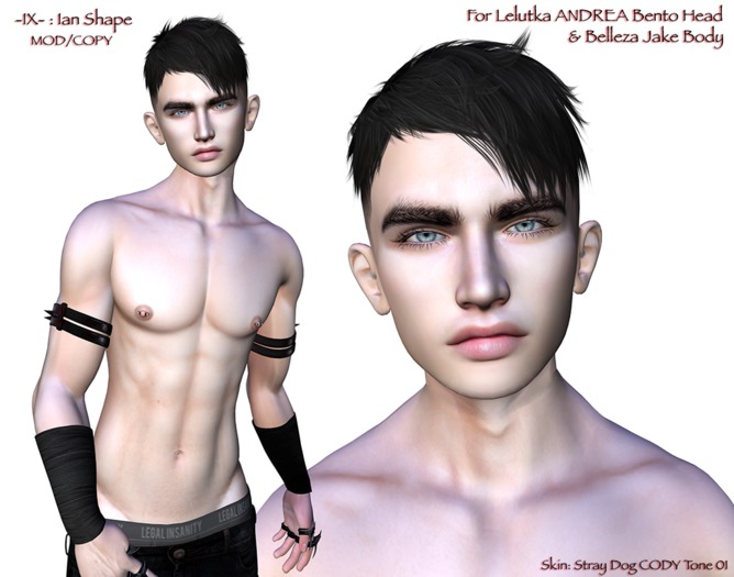 -IX- Ian Shape (Lelutka & Belleza only) BOX *ADD*