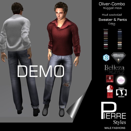 DEMO * PierreStyles - OLIVER  COMBO Sweater & Jeans