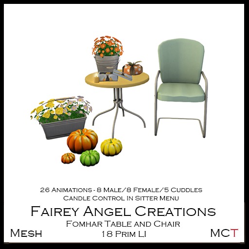 FAC Fomhar Table and Chair Boxed 139L