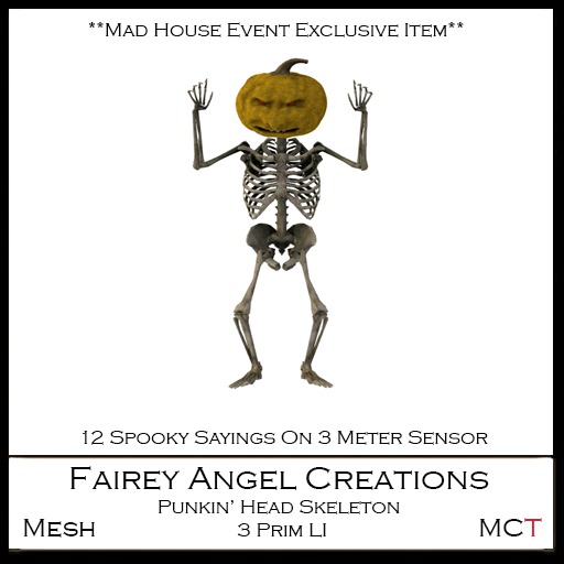 FAC Punkin' Head Skeleton Boxed