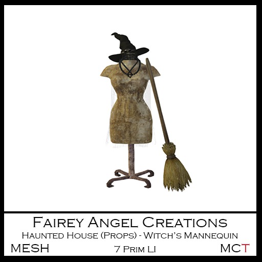 FAC Haunted House Props - Witch's Mannequin Crated