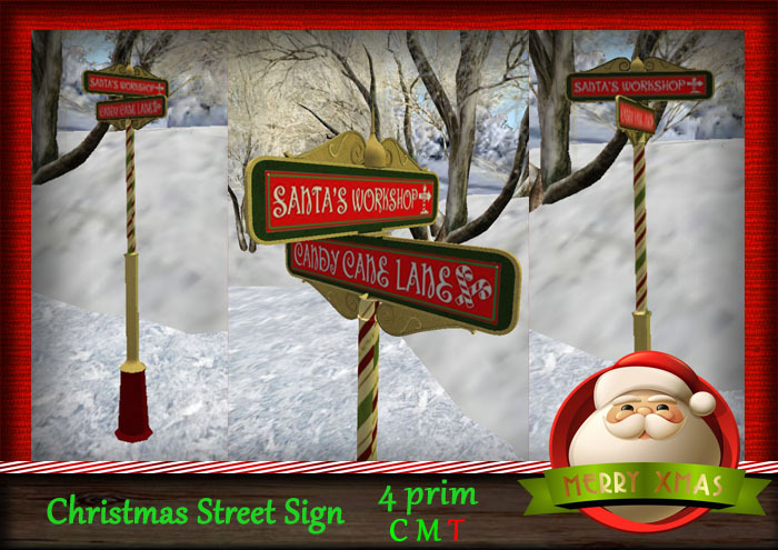 Christmas Street Sign