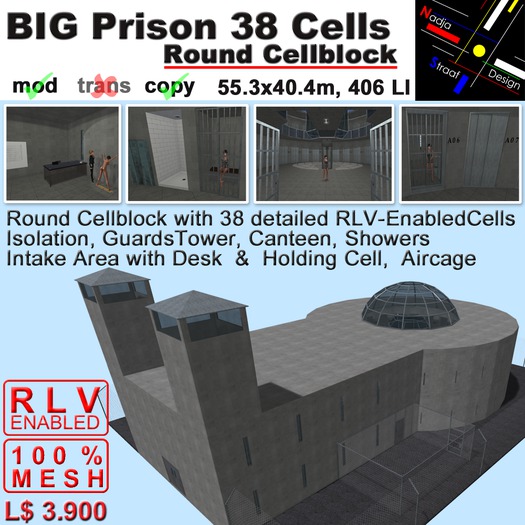 Huge Prison 38 RLV Cells