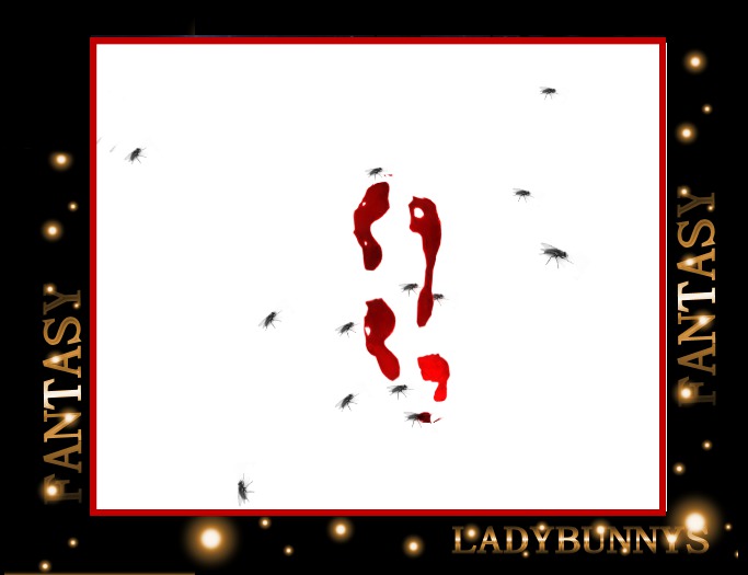 ~Hauntingly Halloween~Halloween Footprints with Flies