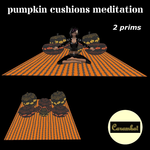 pumpkin cushions - meditation