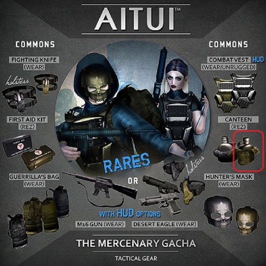 AITUI - The Mercenary - Canteen, Army Green