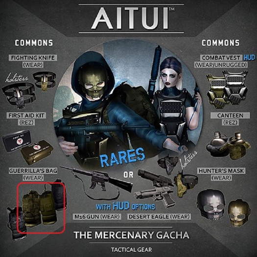 AITUI - The Mercenary - Guerrilla's Bag B, Army Green