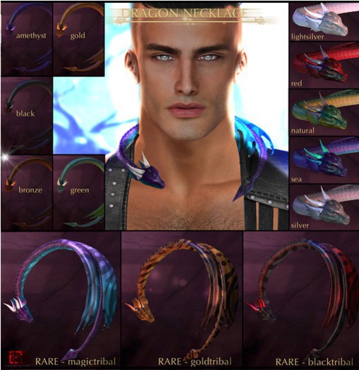 -Labyrinth- 'Dragon' Necklace @ GGOct - GoldTribal RARE