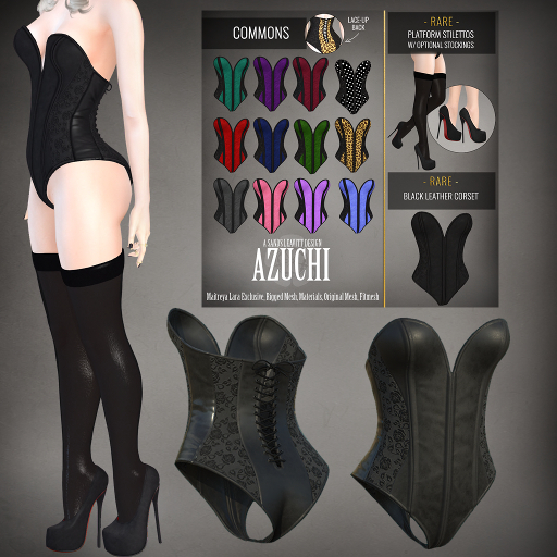 [Azuchi] Tease Corset Blue